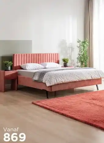 TotaalBED Bed Ardenne | 140 x 200 cm | Adore 400, roze aanbieding