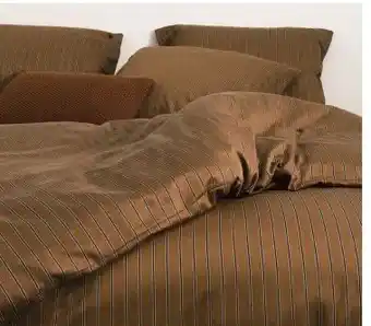 TotaalBED Dekbedovertrek Mulji Toffee Brown 140 x 200/220 cm aanbieding