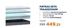 TotaalBED Matras Zeta Traagschuim | 70 x 200 cm | Stevig aanbieding