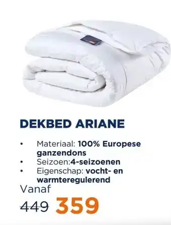 TotaalBED Dekbed Ariane 100% dons | 4-seizoenen aanbieding