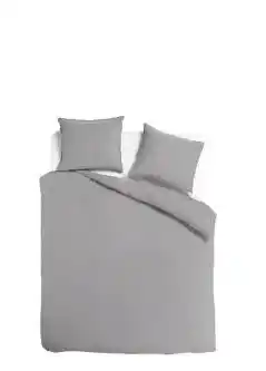 TotaalBED Dekbedovertrek Noa Light Grey 140 x 200/220 cm aanbieding