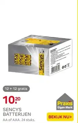 Praxis Sencys AA-batterijen assortimentsdoos 24 aanbieding