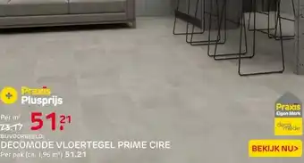 Praxis Decomode PVC Vloertegel Prime Cire - aanbieding