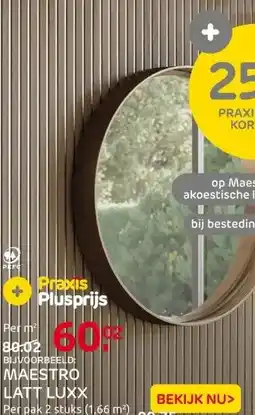 Praxis Maestro Latt Luxx lattenwand - Castle aanbieding