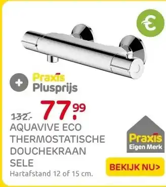Praxis Aquavive Thermostatische Douchekraan aanbieding