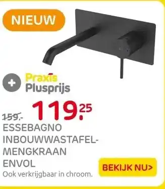 Praxis Essebagno inbouw wastafelmengkraan Envol aanbieding