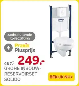 Praxis Grohe Solido Inbouwtoilet set met aanbieding