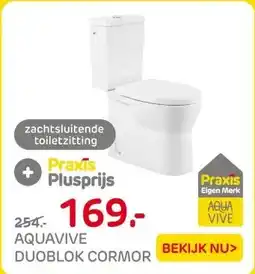 Praxis AquaVive duoblok toilet Cormor I aanbieding