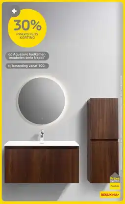 Praxis op Aquazuro badkamer- meubelen serie Napoli aanbieding