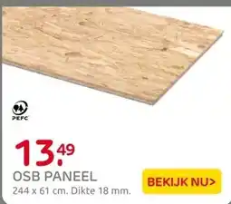 Praxis OSB paneel - 18mm - 244x59cm aanbieding