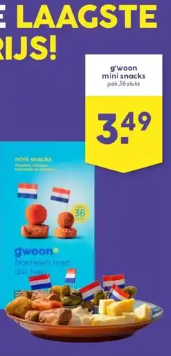 MCD Supermarkt g'woon mini snacks aanbieding