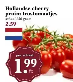 MCD Supermarkt Hollandse cherry pruim trostomaatjes aanbieding