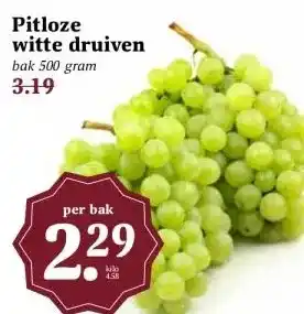 MCD Supermarkt Pitloze witte druiven aanbieding