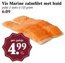MCD Supermarkt Vis Marine zalmfilet met huid aanbieding