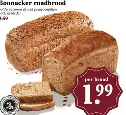 MCD Supermarkt Boonacker rondbrood aanbieding