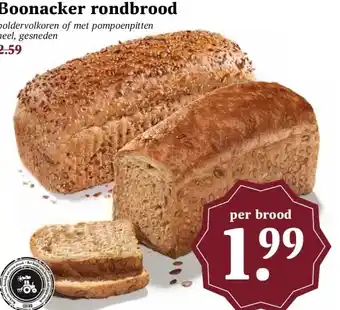 MCD Supermarkt Boonacker rondbrood aanbieding