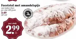 MCD Supermarkt Feeststol met amandelspijs aanbieding