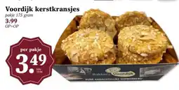 MCD Supermarkt Voordijk kerstkransjes aanbieding