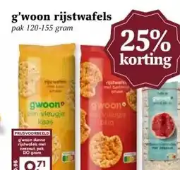 MCD Supermarkt g'woon rijstwafels aanbieding