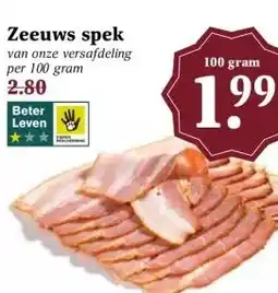 MCD Supermarkt Zeeuws spek aanbieding