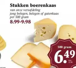 MCD Supermarkt Stukken boerenkaas aanbieding
