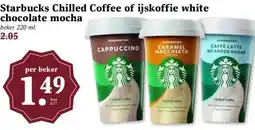 MCD Supermarkt Starbucks Chilled Coffee of ijskoffie white chocolate mocha aanbieding