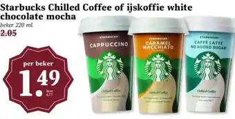 MCD Supermarkt Starbucks Chilled Coffee of ijskoffie white chocolate mocha aanbieding