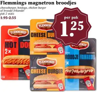 MCD Supermarkt Flemmings magnetron broodjes aanbieding