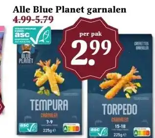 MCD Supermarkt Alle Blue Planet garnalen aanbieding