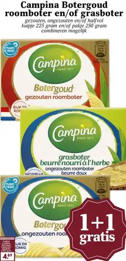 MCD Supermarkt Campina Botergoud roomboter en/of grasboter aanbieding