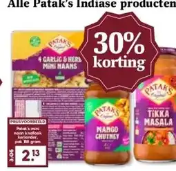 MCD Supermarkt Alle Patak's Indiase producten aanbieding