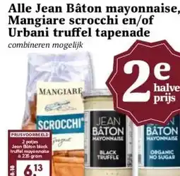 MCD Supermarkt Alle Jean Bâton mayonnaise, Mangiare scrocchi en/of Urbani truffel tapenade aanbieding
