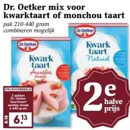 MCD Supermarkt Dr. Oetker mix voor kwarktaart of monchou taart aanbieding