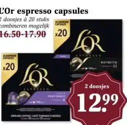 MCD Supermarkt L'Or espresso capsules aanbieding