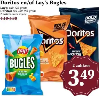 MCD Supermarkt Doritos en/of Lay's Bugles aanbieding