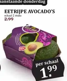 MCD Supermarkt EETRIJPE AVOCADO'S aanbieding