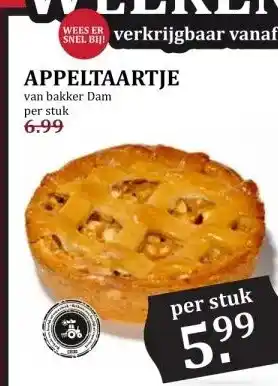 MCD Supermarkt APPELTAARTJE aanbieding