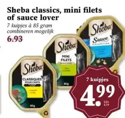 MCD Supermarkt Sheba classics, mini filets of sauce lover aanbieding