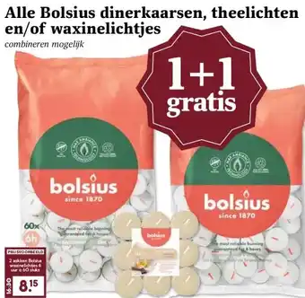 MCD Supermarkt Alle Bolsius dinerkaarsen, theelichten en/of waxinelichtjes aanbieding