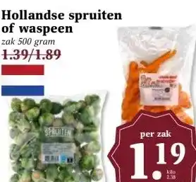 MCD Supermarkt Hollandse spruiten of waspeen aanbieding