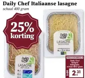 MCD Supermarkt Daily Chef Italiaanse lasagne aanbieding