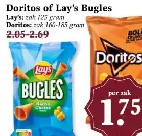 MCD Supermarkt Doritos of Lay's Bugles aanbieding