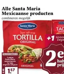 MCD Supermarkt Alle Santa Maria Mexicaanse producten aanbieding