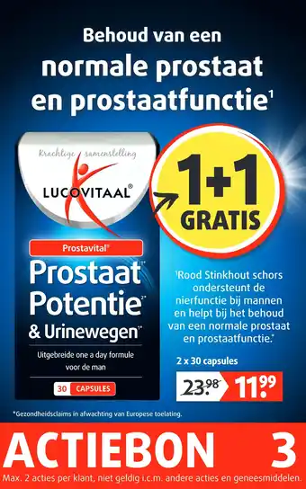 Lucovitaal Prostaat Potentie & Urinewegen aanbieding
