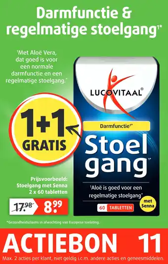 Lucovitaal Darmfunctie & regelmatige stoelgang aanbieding