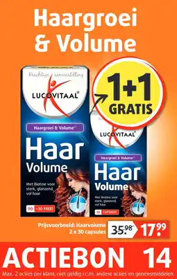 Lucovitaal Haargroei & Volume aanbieding