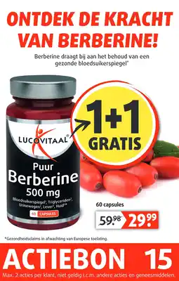 Lucovitaal Puur Berberine 500 mg aanbieding