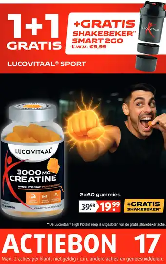 Lucovitaal 3000 MG CREATINE aanbieding