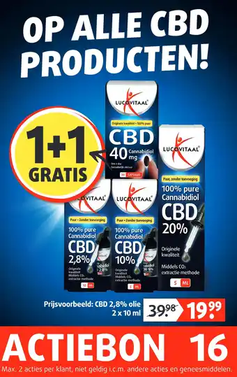 Lucovitaal OP ALLE CBD PRODUCTEN! aanbieding