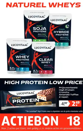 Lucovitaal NATUREL WHEYS aanbieding